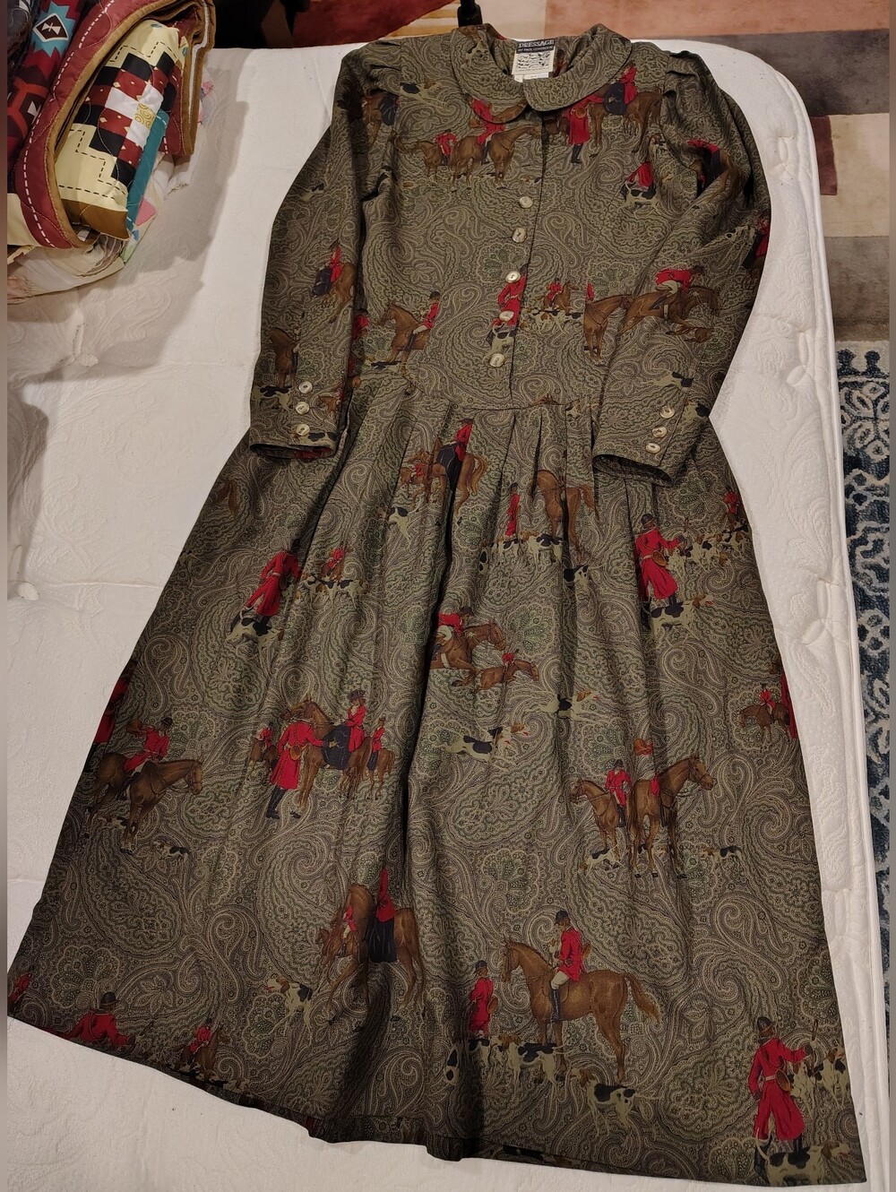 Dressage by Paul Costelloe Designer Vintage Dress Pre Owned